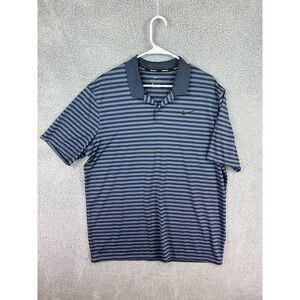 Nike Golf Polo Shirt Men XL Matt Blue Tour Performance Dri Fit Collared Nice